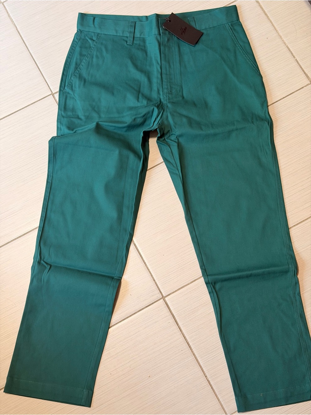 100 thieves Men's Teal Green Straight-Leg Pants - Casual & Smart